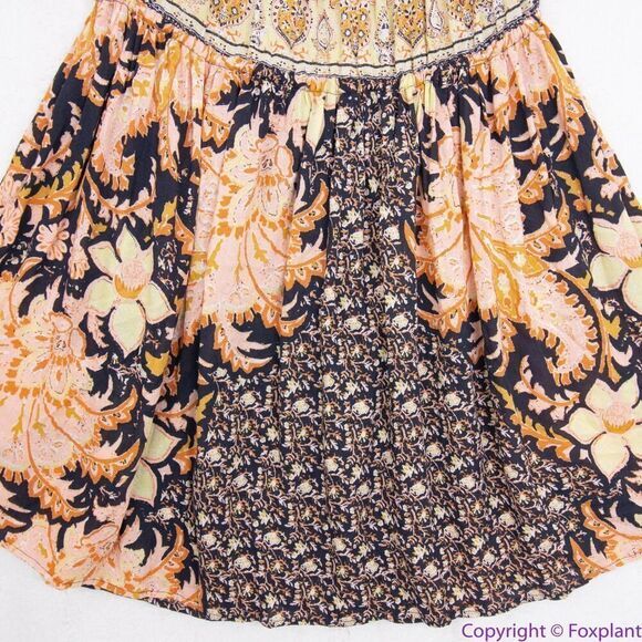 NEW Free People Intimately Bali‎ Mariposa Mini Slip, Black Combo, size S - Picture 16 of 16